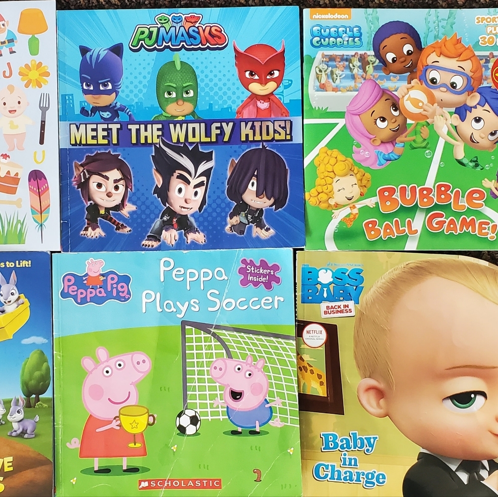 6x Kids Softcover Books